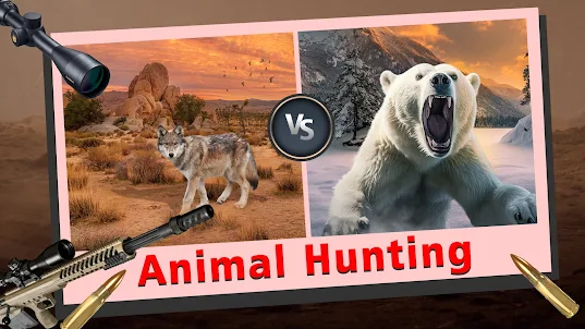 동물 사냥 게임 - Hunting Clash 3D