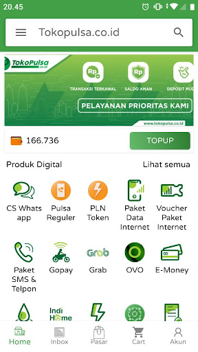 Android application Tokopulsa.co.id: TopUp, PPOB screenshort