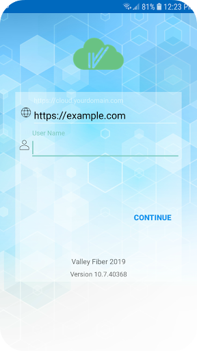Android application Valley Fiber Cloud Store screenshort