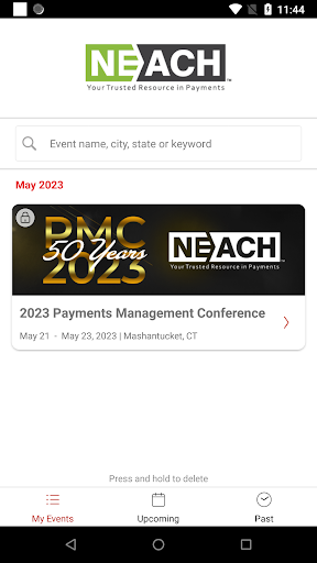 NEACH Events Screen 2