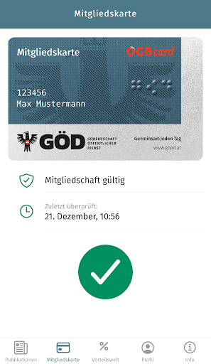 GÖD App Screen 2