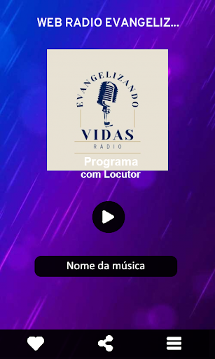 Web Rádio Evangelizando Vidas Screen 2