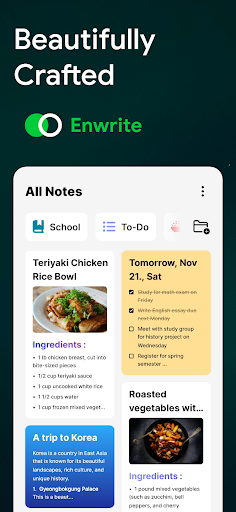 Android application Enwrite - Notes, Notepad screenshort