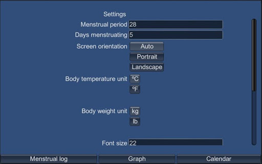 Healthcare Calendar for Women