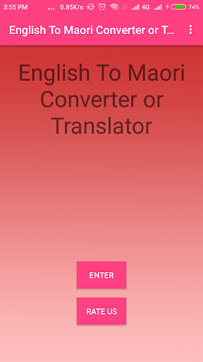 Android application English To Maori Converter screenshort