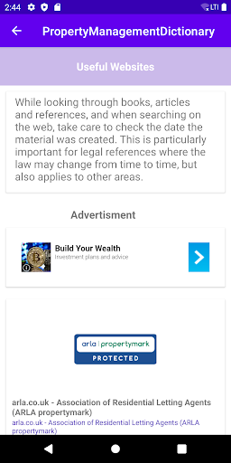 Property Management Dictionary