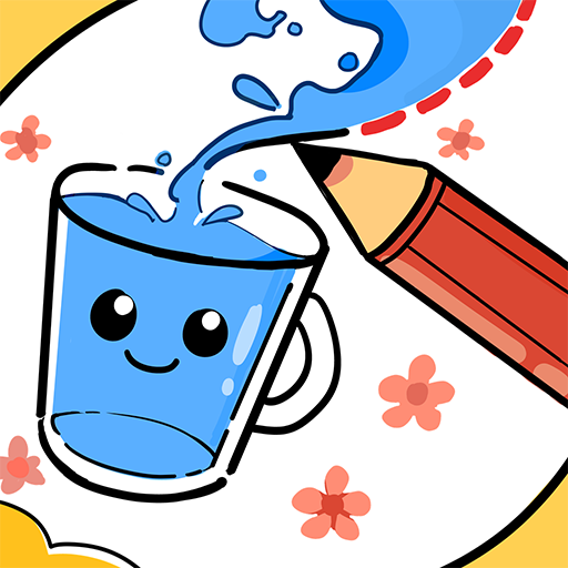 Happy Filled Glass - Draw Line logo