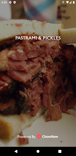 Android application Pastrami & Pickles screenshort