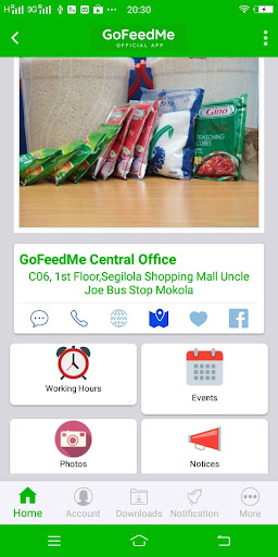 GoFeedMe Screen 2