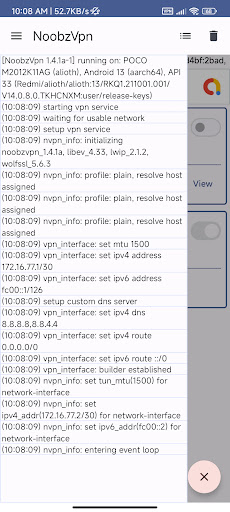 NoobzVpn Screen 2