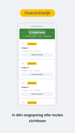 Android application GreenRoutes Driver App screenshort