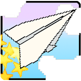 Flying! Paper plane flight icon