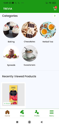Android application TREVIA screenshort