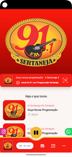 Android application 91 Sertaneja screenshort