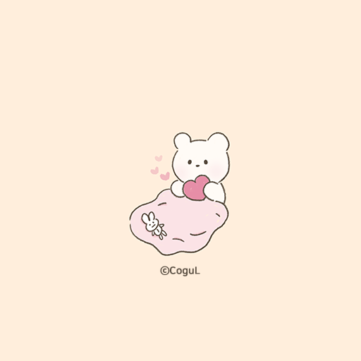 카카오톡 테마 - 밀크곰과 토끼 인형 logo