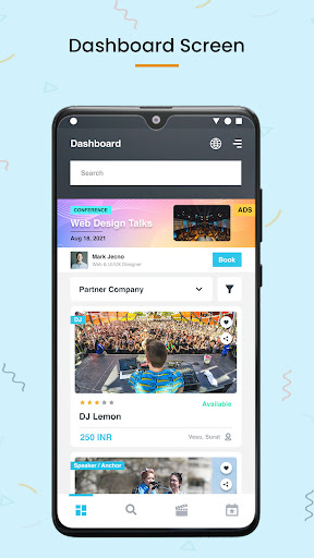 Android application EventoPackage screenshort