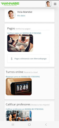 Android application WANNA BE FITBOXING screenshort