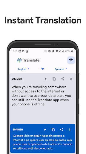 Android application Mexican Spanish Translator screenshort