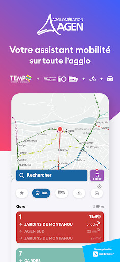 Android application Agglo Agen Mobilités screenshort