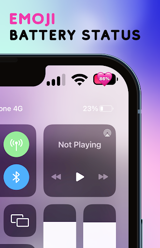 Emoji Battery Status Bar Screen 2