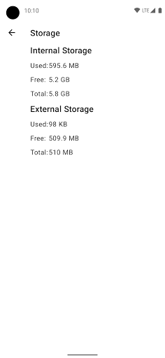 Screenshot of Device Info