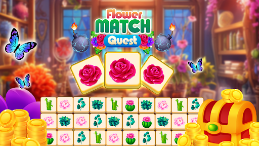 Android application Flower Match Quest screenshort