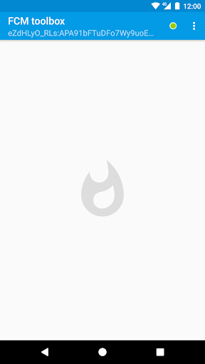 Android application FCM toolbox screenshort