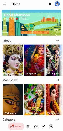 Android application Durga Maa 4k HD Wallpapers screenshort