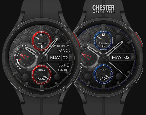 Android application Chester G-Classic watch face screenshort