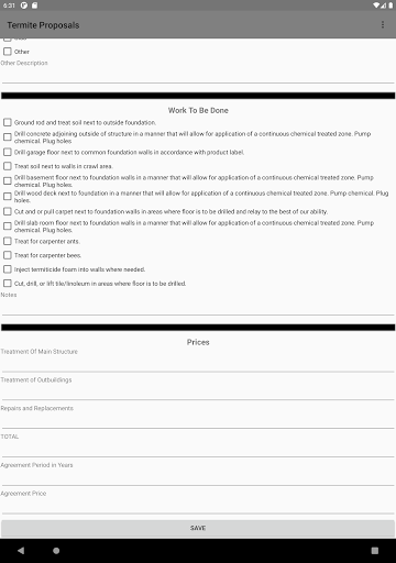 Termite and Pest Proposals