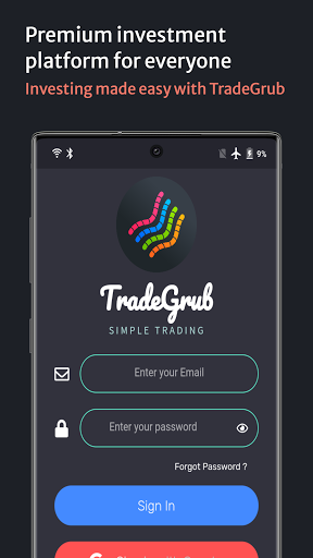 Android application TradeGrub screenshort