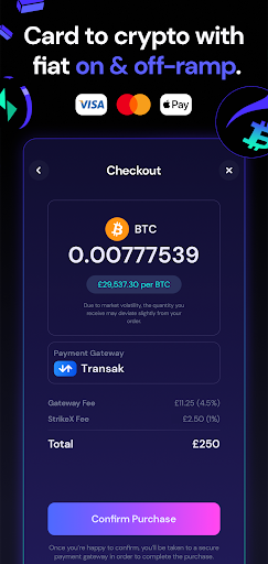 StrikeX | DeFi Crypto Wallet Screen 3