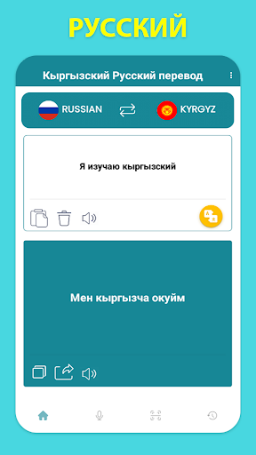 Screenshot of Kyrgyz Russian Translation