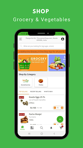 Android application Keralathanima - Online Grocery screenshort
