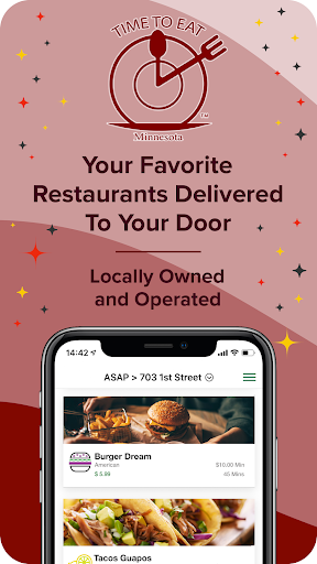 Android application Time to Eat Minnesota screenshort