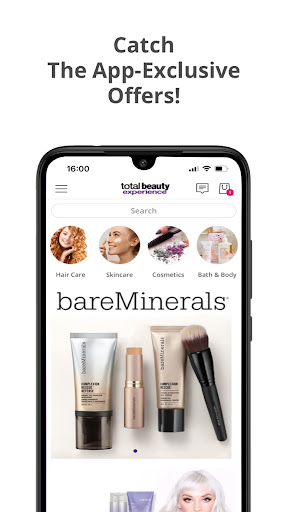 Android application Total Beauty Experience screenshort
