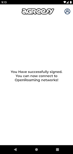Agreefy OpenRoaming Screen 2
