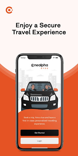 Android application Onealpha-Ryde screenshort
