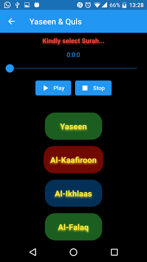 Surah Yaseen & Quls Recitation Screen 2