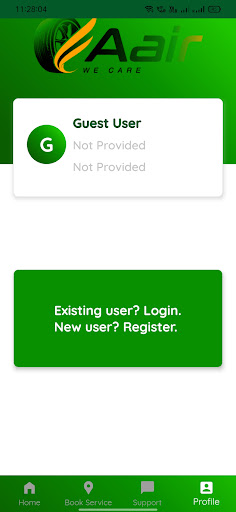 AAIR-Bike and Car Services Screen 3