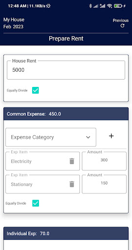 RoomRentCalculator Screen 3