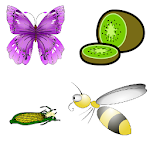 French and English Animals Bugs Fruits Vegetables Apk
