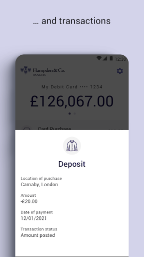 Hampden & Co Card Transact Screen 3