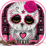 Sugar Skull Owl Keyboard Theme icon