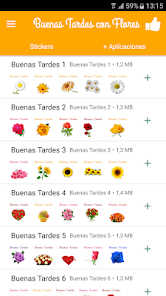 Captura de Pantalla 1 Stickers Buenas Tardes Flores android