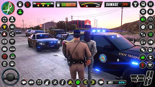 智能警察停车场模拟器游戏