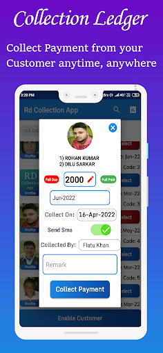 Daily and Monthly Collection Screen 3