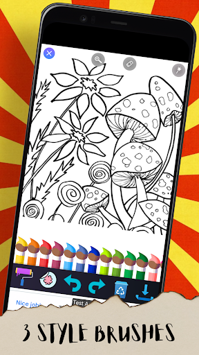 Mushroom Coloring Page