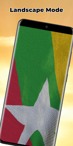 Myanmar Flag Live Wallpaper Screen 3