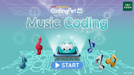 Android application Coding Pet Milky Music Coding screenshort